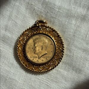 KENNEDY 1972 Elegant Coin Pendant